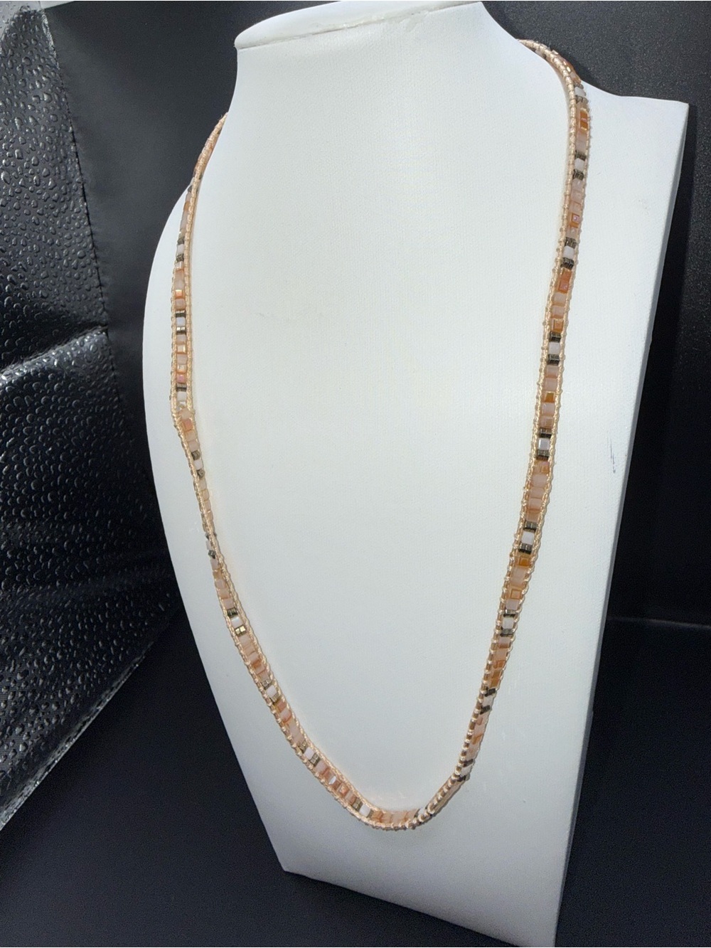 Shlomit Ofir gold-tone necklace featuring a beaded chain